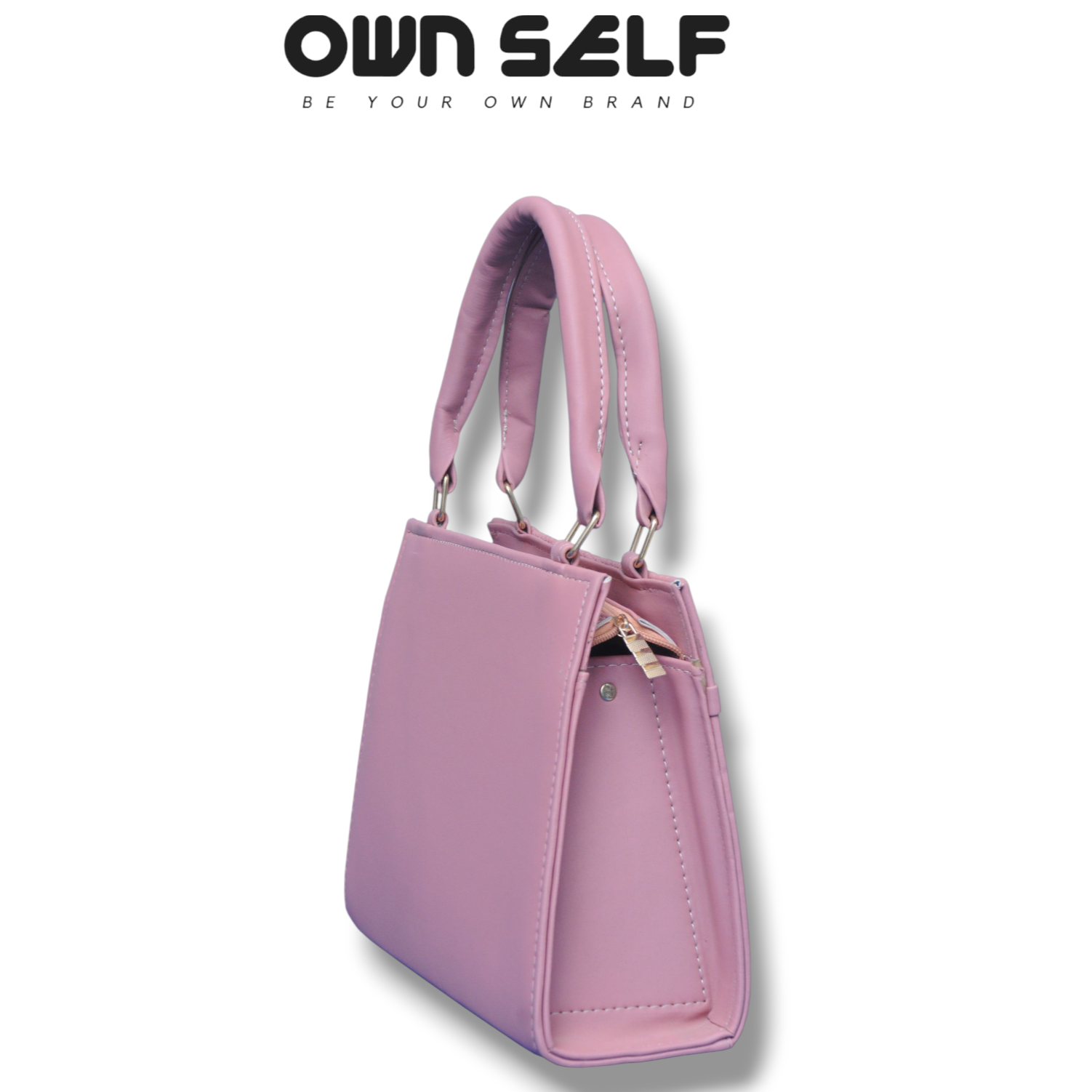 OS Grid handbag by Ownself in blue – stylish PU leather handbag for women Pakistan