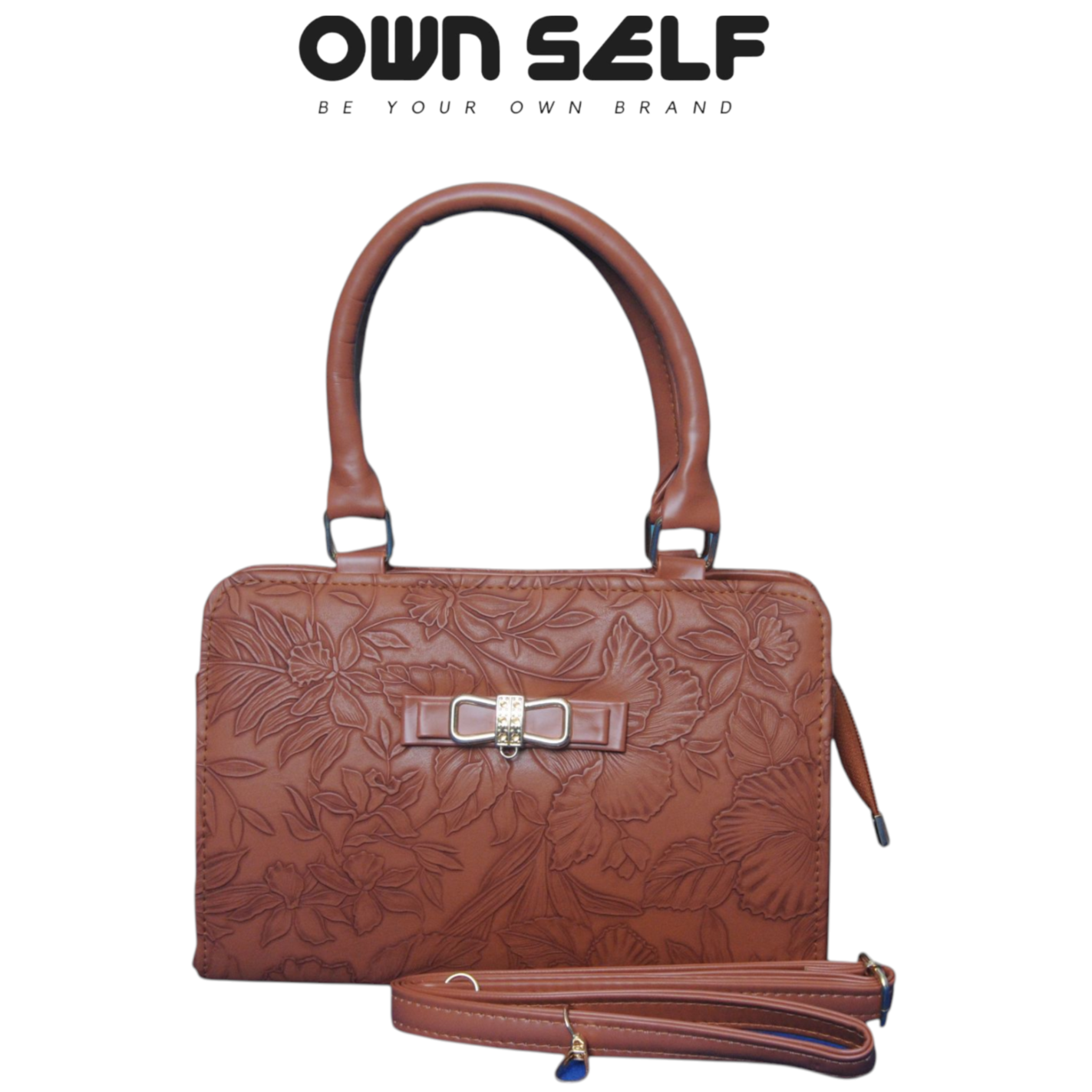 OS Grace handbag by Ownself in blue – PU leather stylish ladies handbag Pakistan